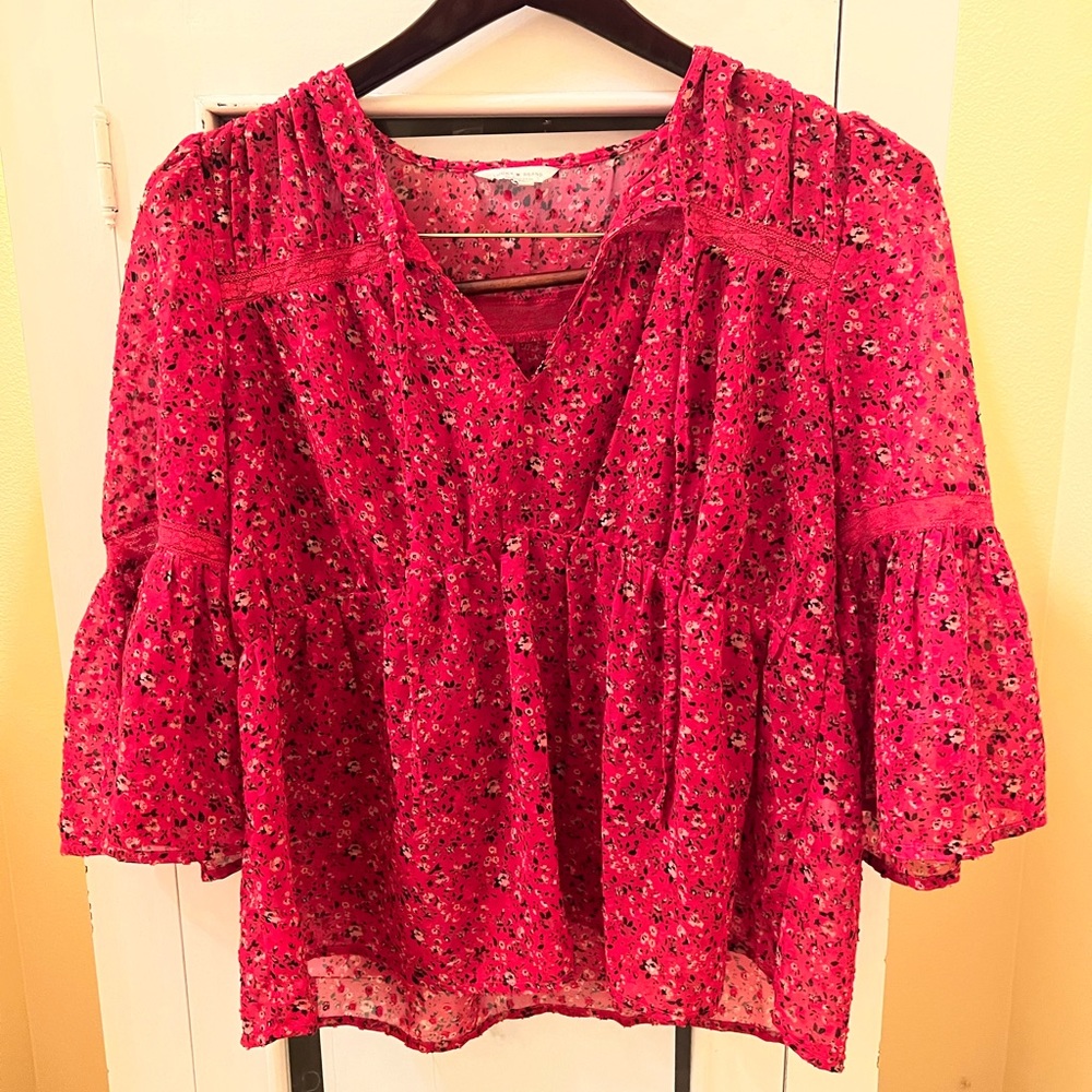 Lucky Brand sheer blouse Size M second hand